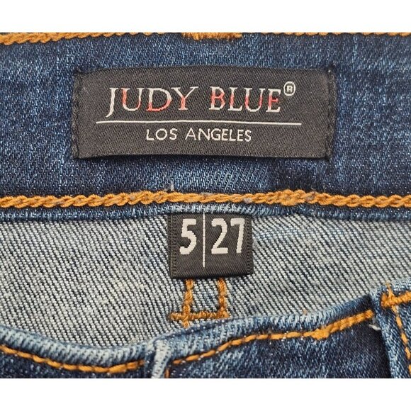 Women's - Judy Blue High Rise Relaxed Fit Jeans, Size 5/27 - Picture 4 of 9
